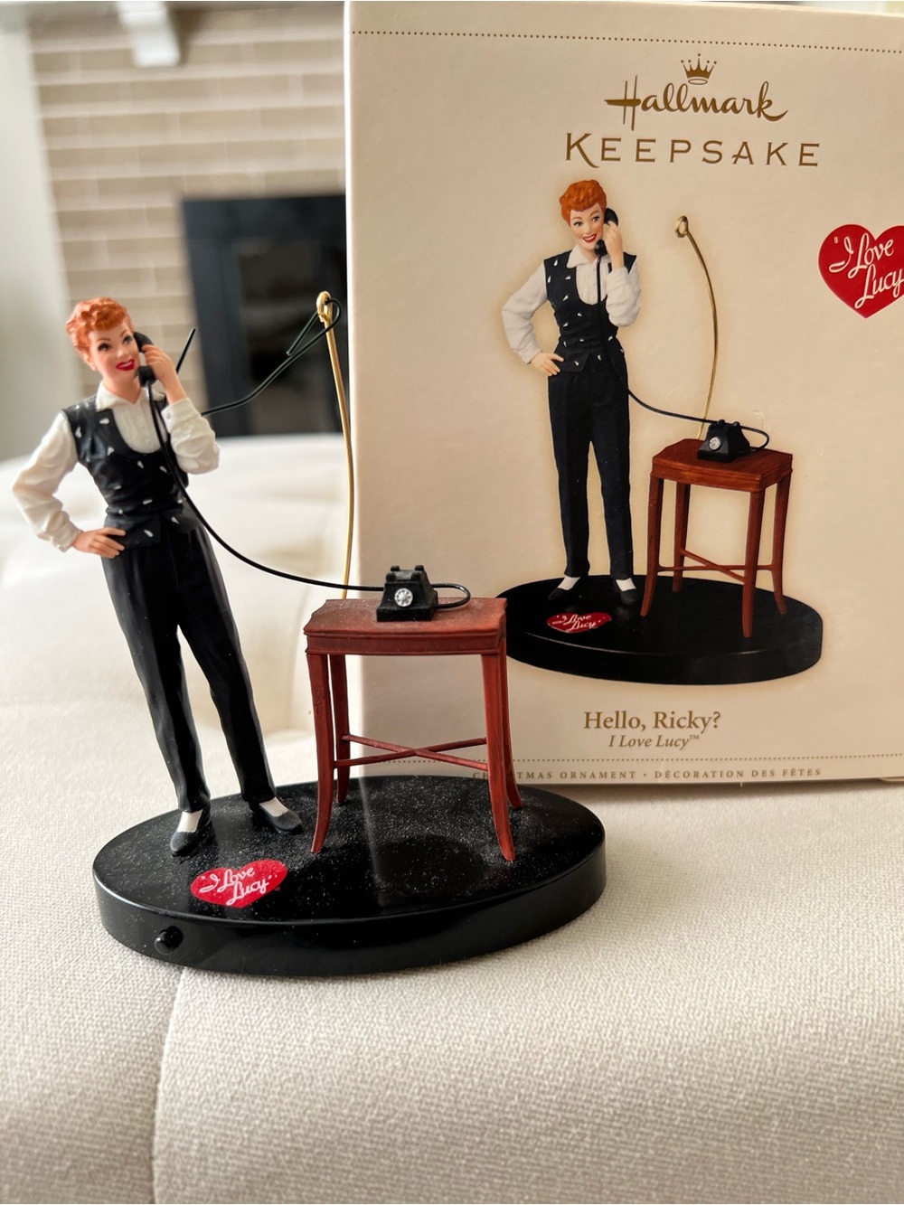 'I Love Lucy' Hello Ricky? Lucy Black Figurine Ornament